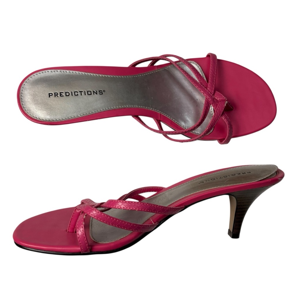 Predictions Pink Strappy Heels